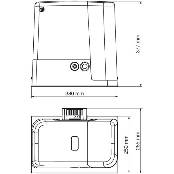 Extra Heavy Duty FORTECO Sliding Gate Motor