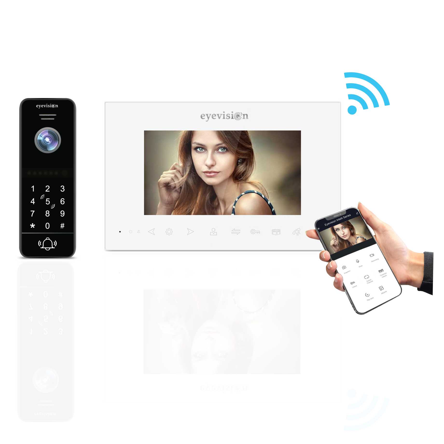 Eyevision® Intelli Doorbell Video Intercom Wi-Fi Systems (Smartphone & Monitor)
