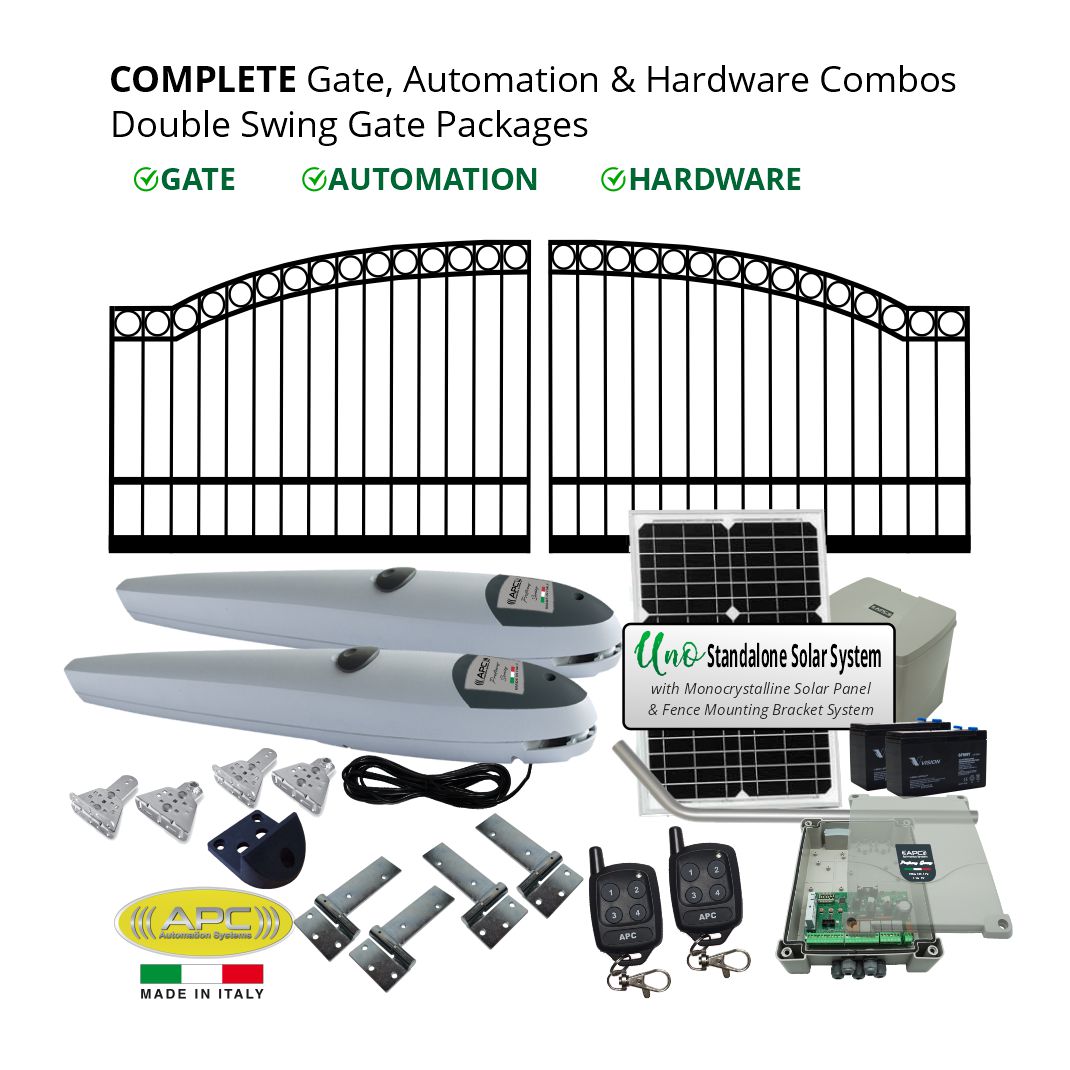 Double Swing Gate Packages. Gate and Automation Systems. Automatic Driveway Swing Gate Openers