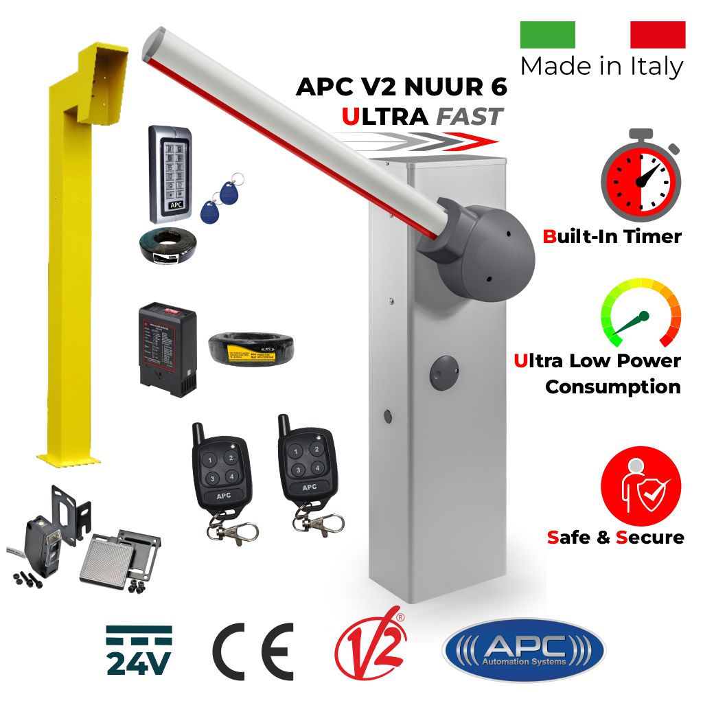 Boom Gate Barrier Systems | Automatic Security Universal Boom Gate Operator | Boom Barrier / Boom Gate / Parking Barrier, Car Parking Secure Access Control