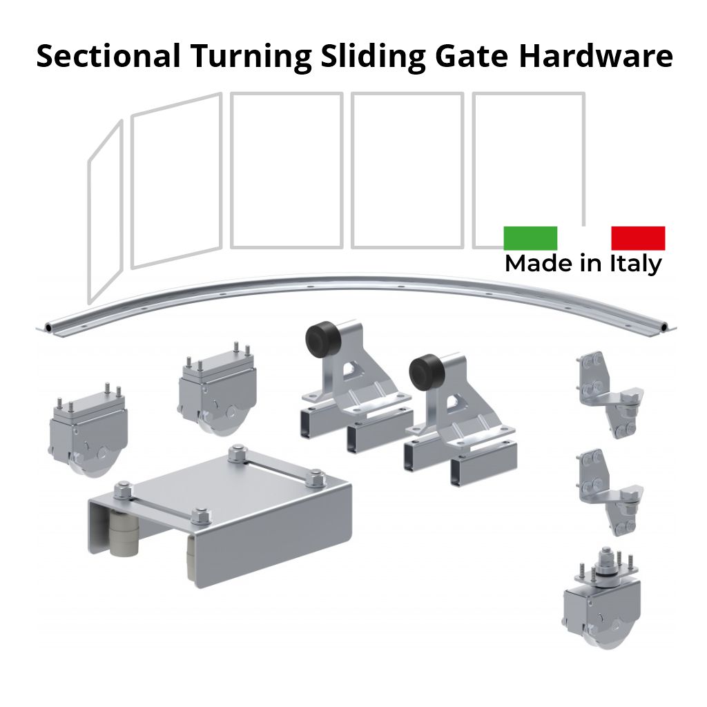 Corner Turning Sliding Gate Hardware | Corner Sectional Sliding Gate Kit