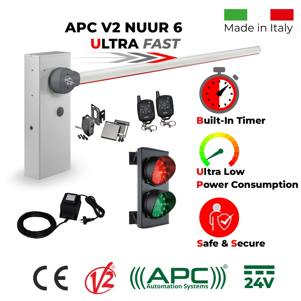 LV Powered (With Battery Backup) Boom Barrier Gate | Parking Barrier | Car Parking Secure Vehicle Access Control