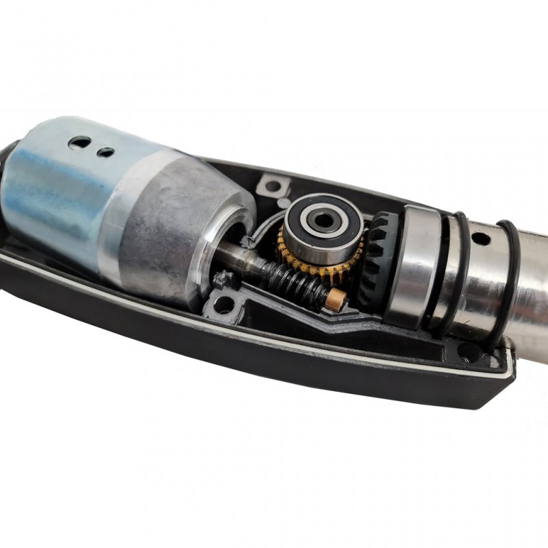 Heavy Duty Slimline Stainless Steel Telescopic Linear Actuator Kit Double Swing Gate Opener, Solar Gate System