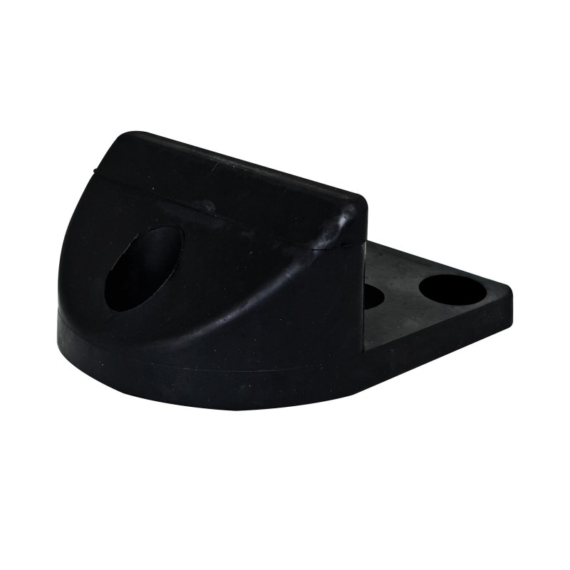 65mm High Centre Driveway Rubber Gate Stop with Steel Base