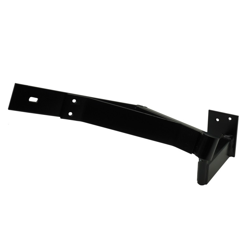 Right Side Heavy Duty with Support Bracing Satin Black Powder Coated Rising Gate Hinges