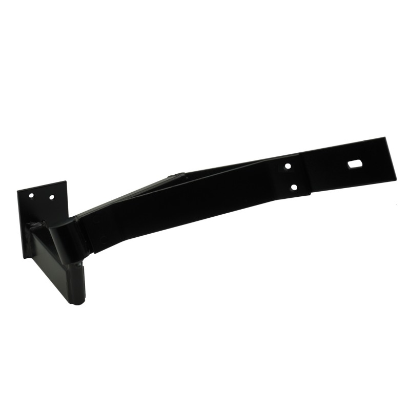 Left Side Heavy Duty with Support Bracing Satin Black Powder Coated Rising Gate Hinges