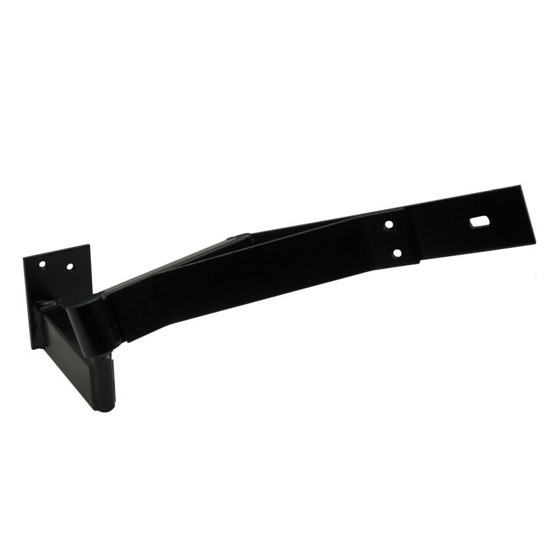 Left Side Heavy Duty Rising Gate Hinges with Support Bracing. Satin Black Powder-Coated Heavy Duty Rising Gate Hinges |  Lifting or Uphill Rising Hinges for Swing Driveway Gates