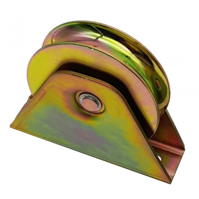 Pair of 98mm Flat Mount Extra Heavy Duty Sliding Gate Wheels