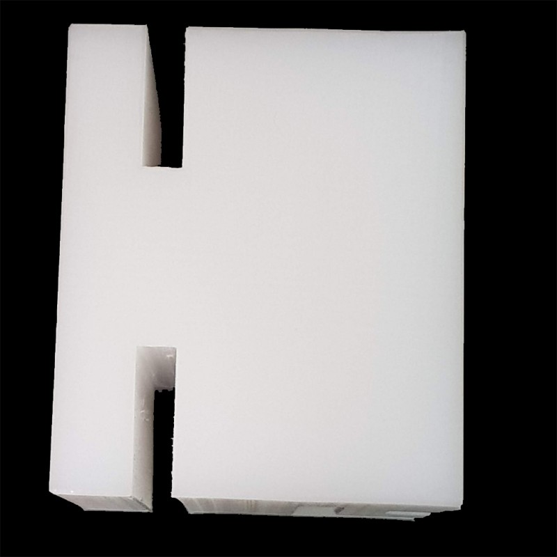 APC Superior White Nylon Guide Block, Two Piece Assembly For Sliding Gate With Angle or Z Profile