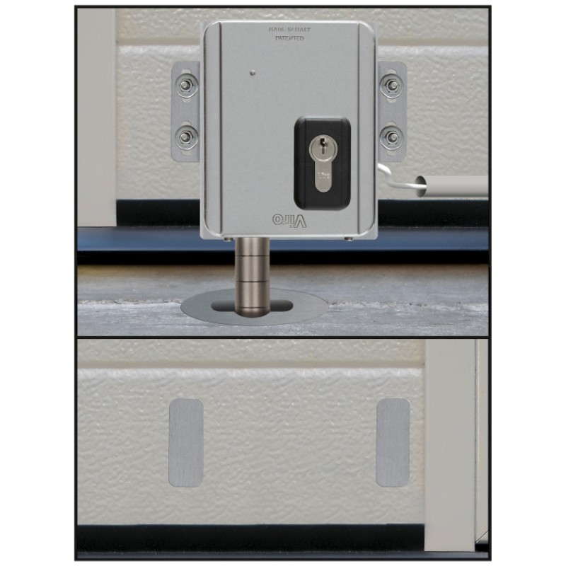 
Italian-Made Viro V09 Electric Lock with Installing Accessories for Sectional Doors and Motorized Roller Shutter Garage Doors
