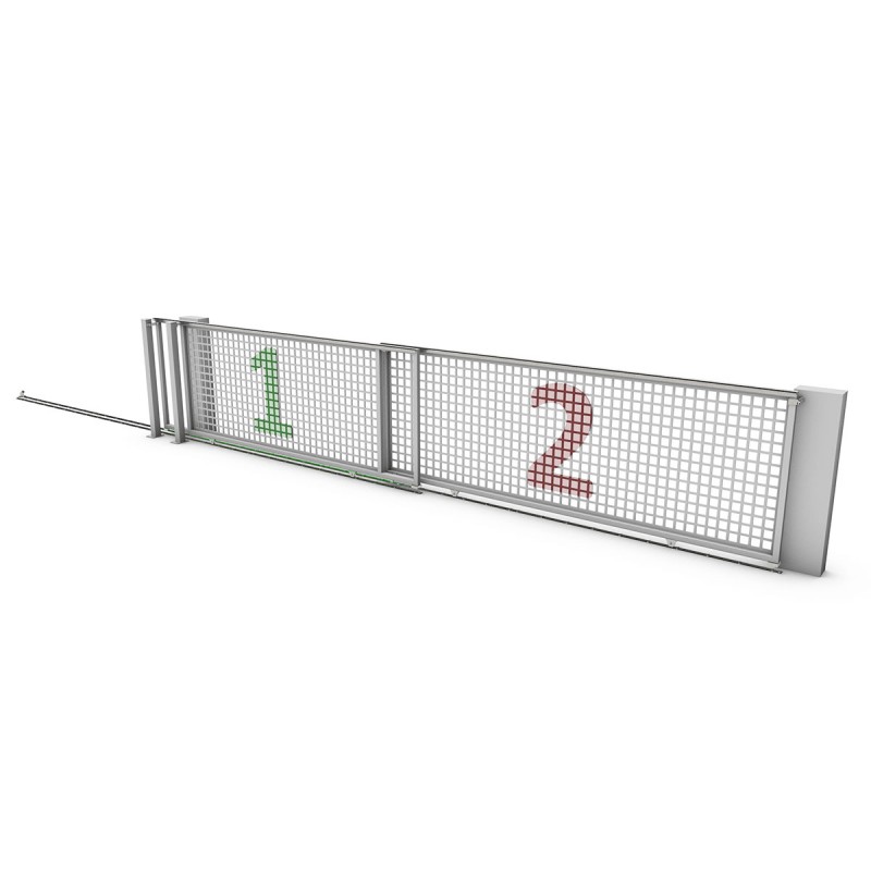 
8m Complete Telescopic Sliding Gate Installation Kit for Two-Part Driveway Sliding Gate (TWO-Part Sliding Gate Hardware Set) CAIS SHORTBACK DUE 8.0
