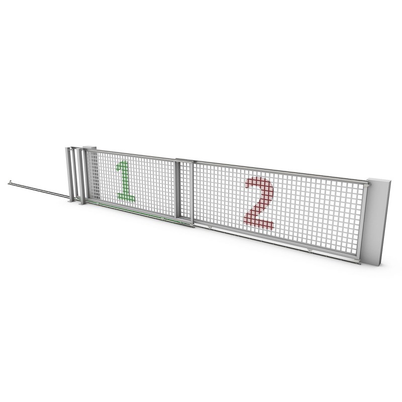 8m Complete Telescopic Sliding Gate Installation Kit for Two-Part Driveway Sliding Gate (TWO-Part Sliding Gate Hardware Set) CAIS SHORTBACK DUE 8.0