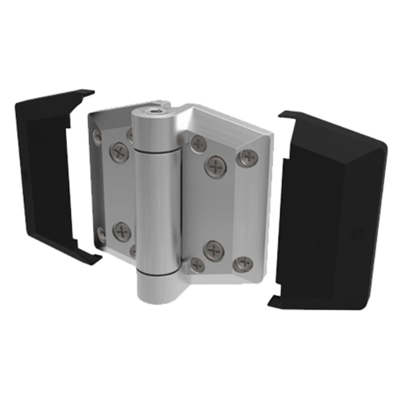 Set of Utility Surface Mount Soft Close Hinge for Pedestrian Gate Self-Closing | Pair of Polaris 156 Series Soft Close Hinges