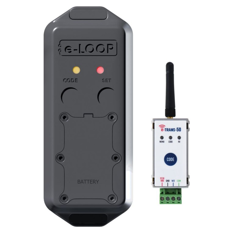 Post-Mounted e-Loop Side-On Wireless Vehicle Detection System - Commercial e-Loop (Presence Mode, Dual Sensor Technology, Magnetic Field and Radar Detection) Automatic Gate Vehicle Access Control | Wireless Vehicle Post-Mount Loop Sensor. Ideal for Driveways for Unsuited to Traditional Ground-Mounted Loops, and Low-Clearance Vehicles, Roof-Mounted Sensors, and Parking Control.