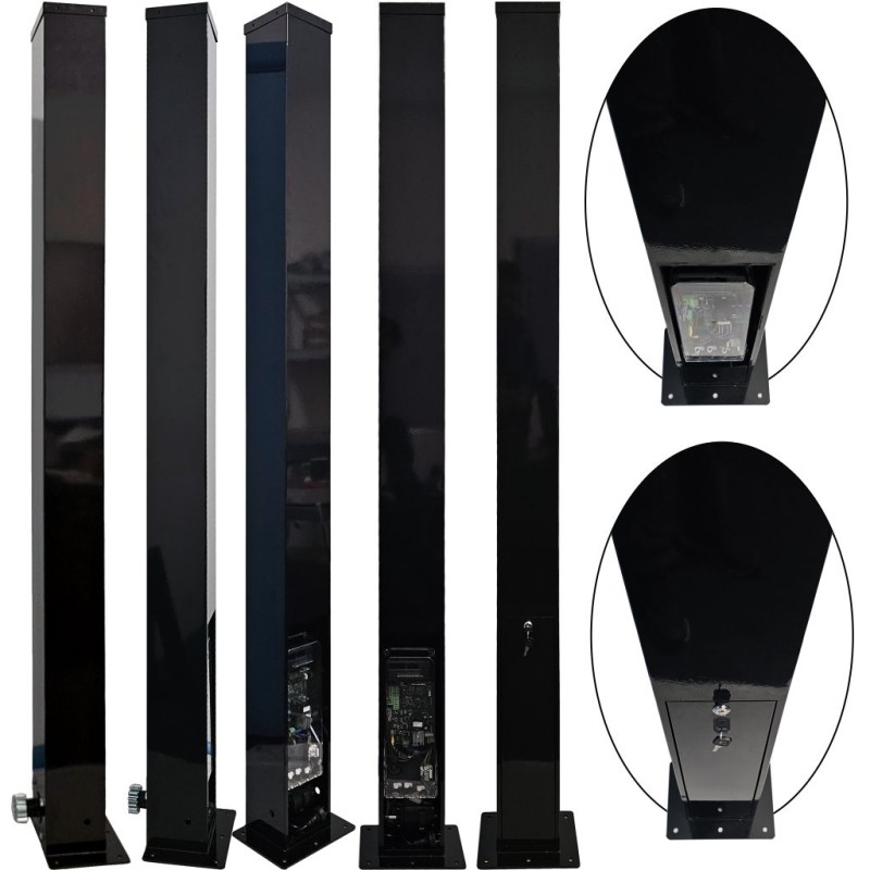 Invisible Sliding Gate Operator with Wi-Fi Smart Access Control | In-Post Sliding Gate Opener | Sleek, Secure, Space-Saving and High Speed Gate Opener Motor Hidden Inside The Gate Post For A Clean, Modern Look. No Limits Required | Turbo Speed Brushless Sliding Gate Motor |100% Italian Made by Roger Technology TW90/600/HS Sliding Gate Automation System. With 100% Duty Cycle 600kg Brushless In-Post Invisible Sliding Gate Motor, Custom Designed Pre-Made Post,  Remote Controls, Reflective Safety Sensor and APC MONDO Wi-Fi Keypad Access Control