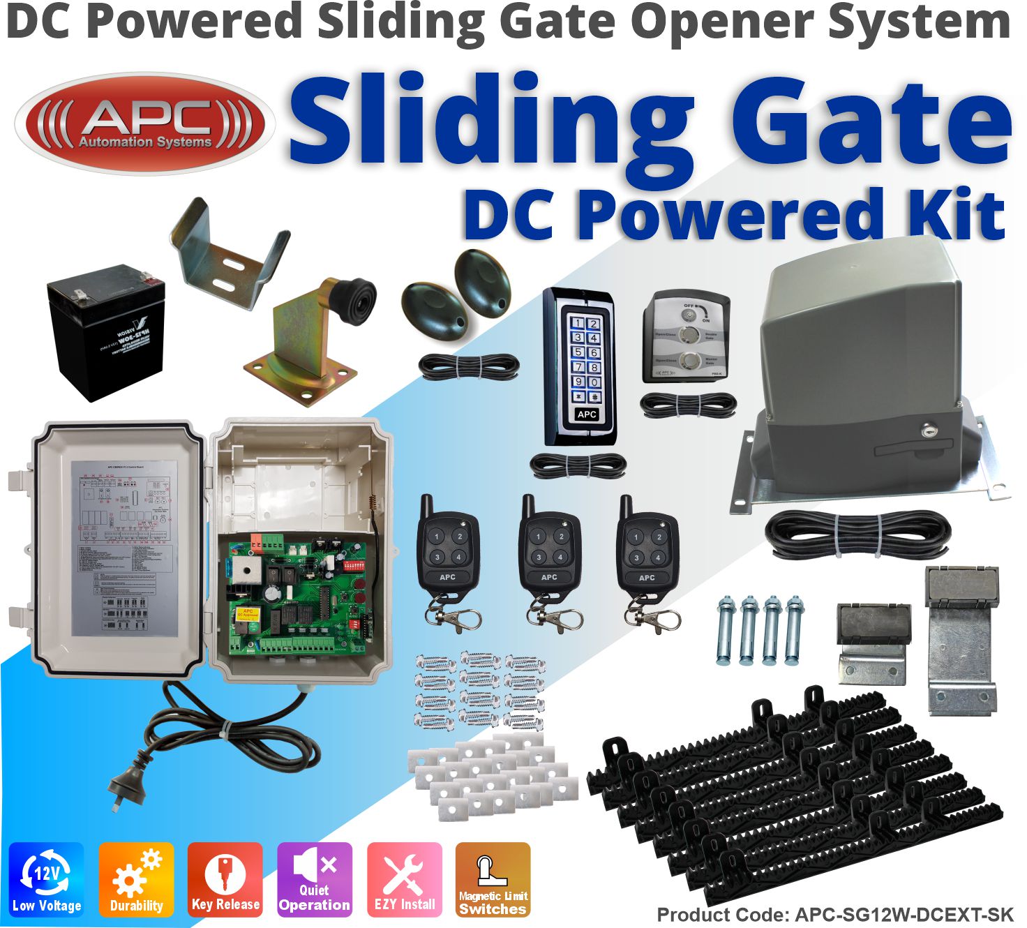 Heavy Duty 12v Dc Powered Sliding Gate Motor With Backup Battery Super Kit Ebay Heavy Duty 12v Dc Powered Sliding Gate Motor With Backup Battery Super Kit Ebay