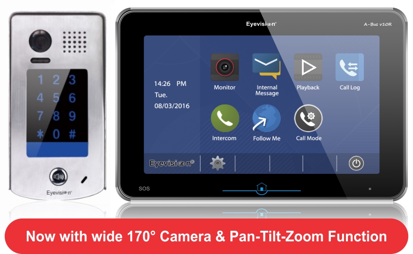 A-Bus Eyevision® 2 Wire Digital Video Intercom System
