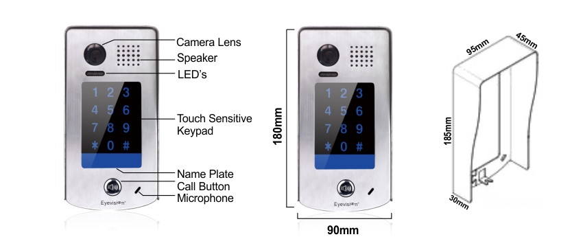 A-Bus Eyevision® 2 Wire Digital Video Intercom System