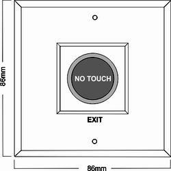 push button dimensions