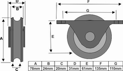 Complete Sliding Gate Hardware Kit