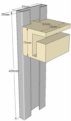 Complete Sliding Gate Hardware Kit for 4m Cladded Gate with 78mm flat mounted wheels and more