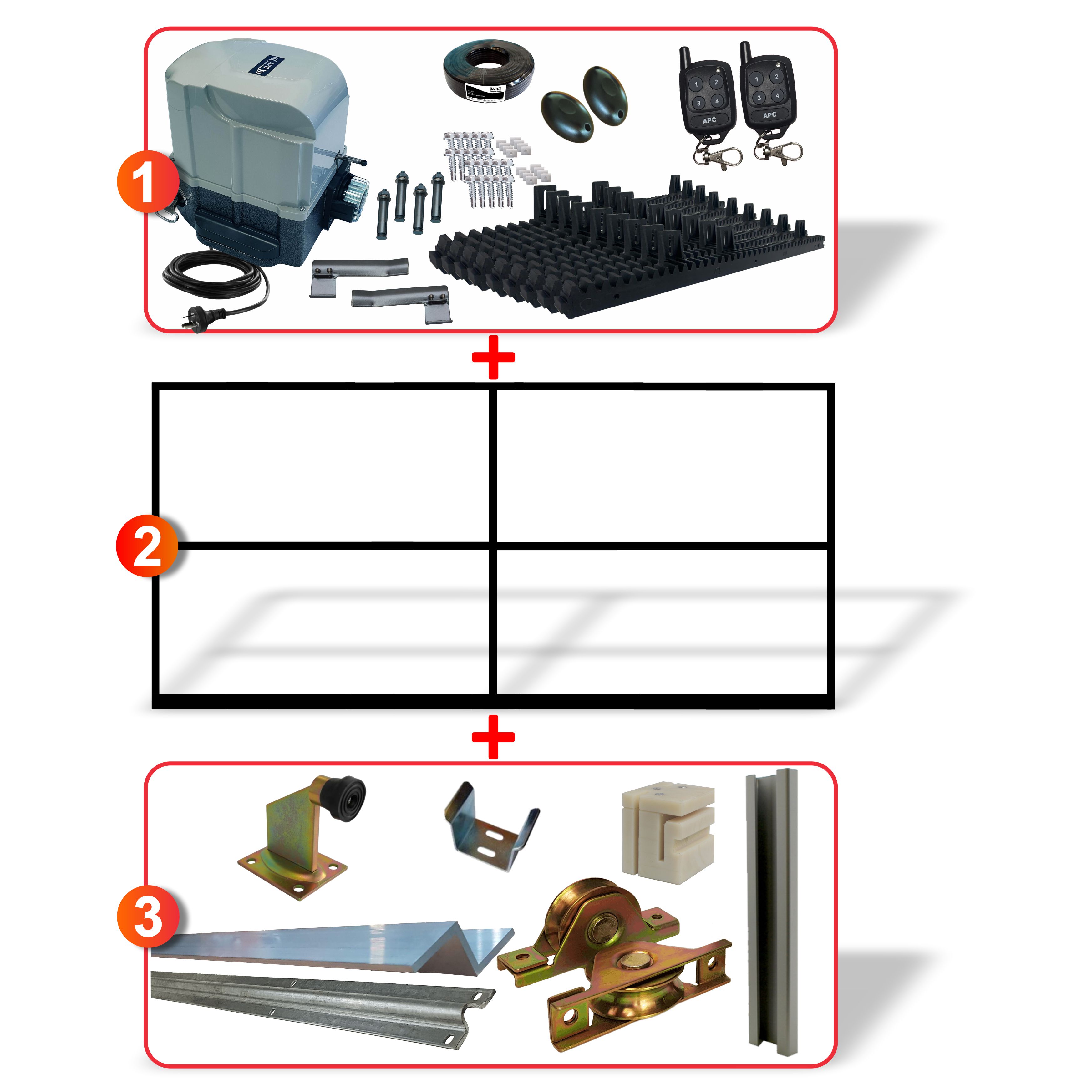 Sliding Gate Automation System with Hardware - Sliding Gate Opener