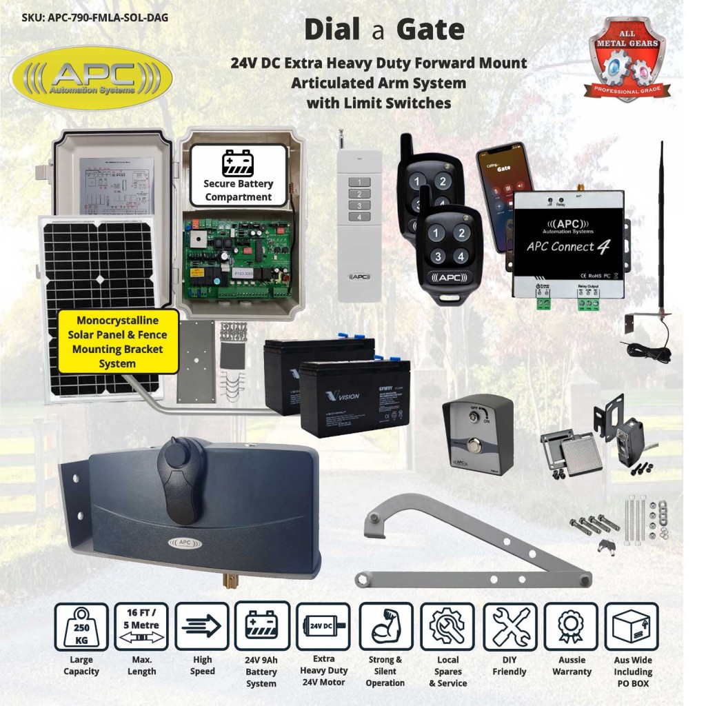 Electric Gate, Automatic Gate, Farm Gate, Solar Gate, Electronic Gate, Solar Electric Farm Gate Opener, Single Swing Solar Powered Farm Gate Opener