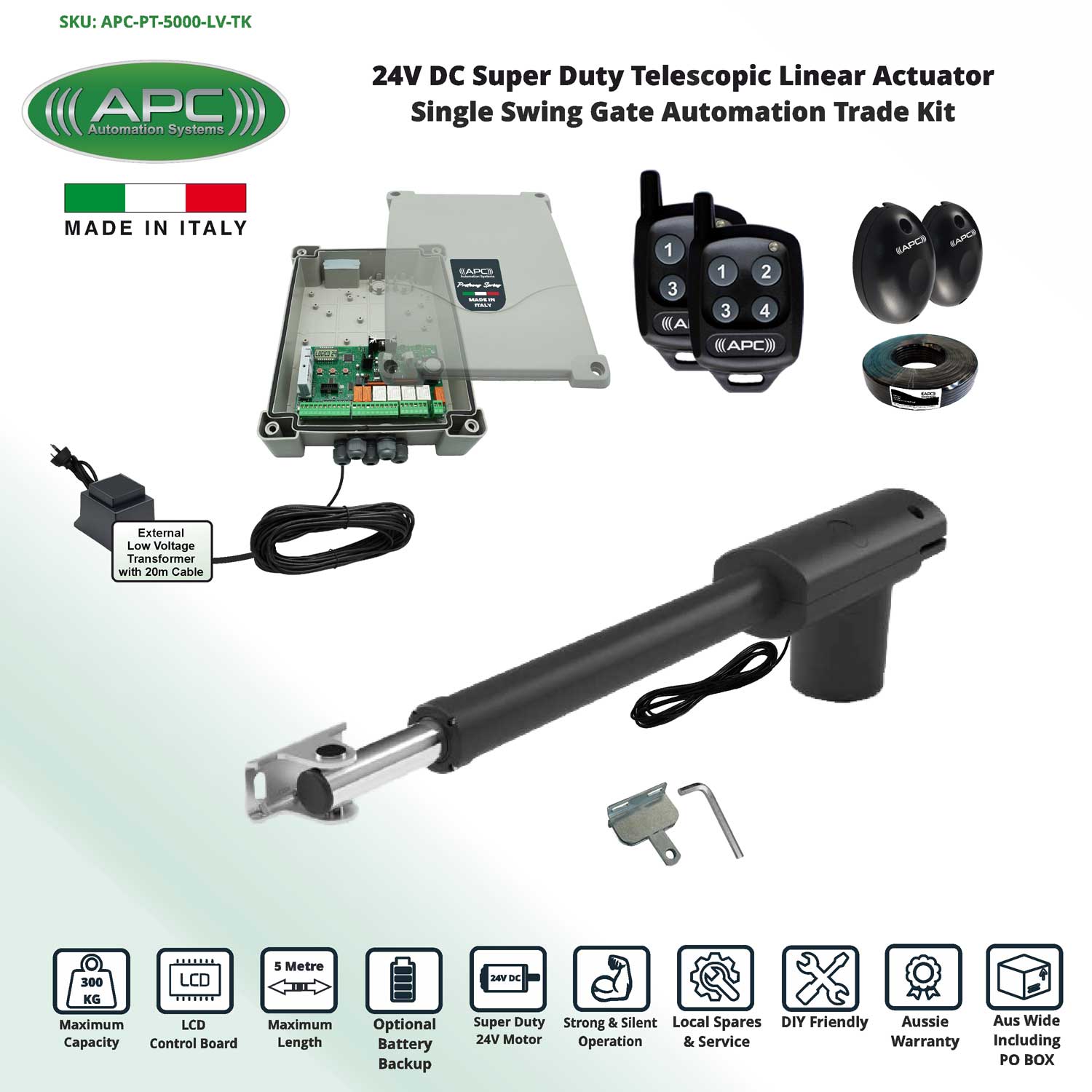 Single Swing Gate Opener, Gate Automation System