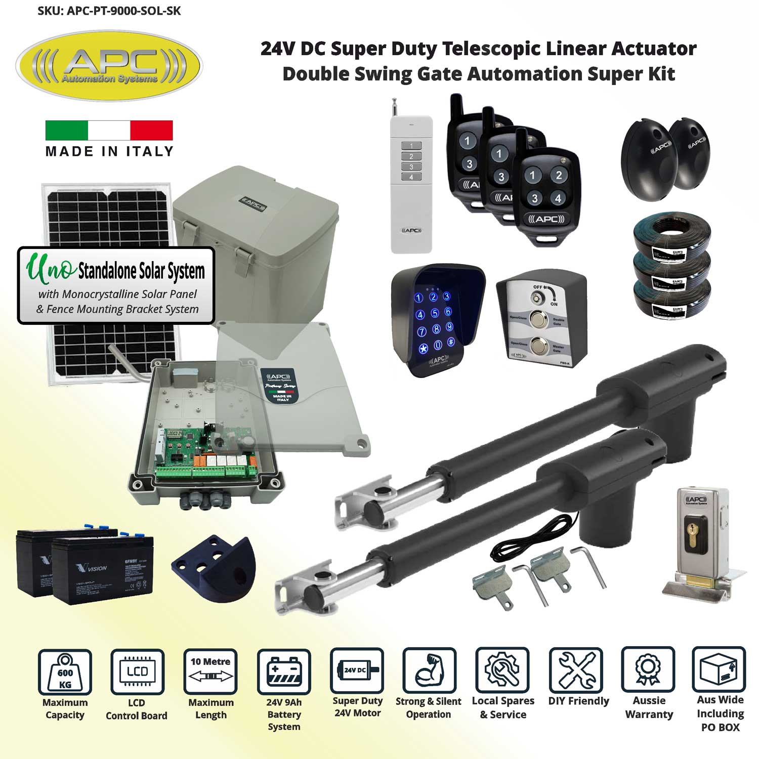 Double Gate Opener Solar System