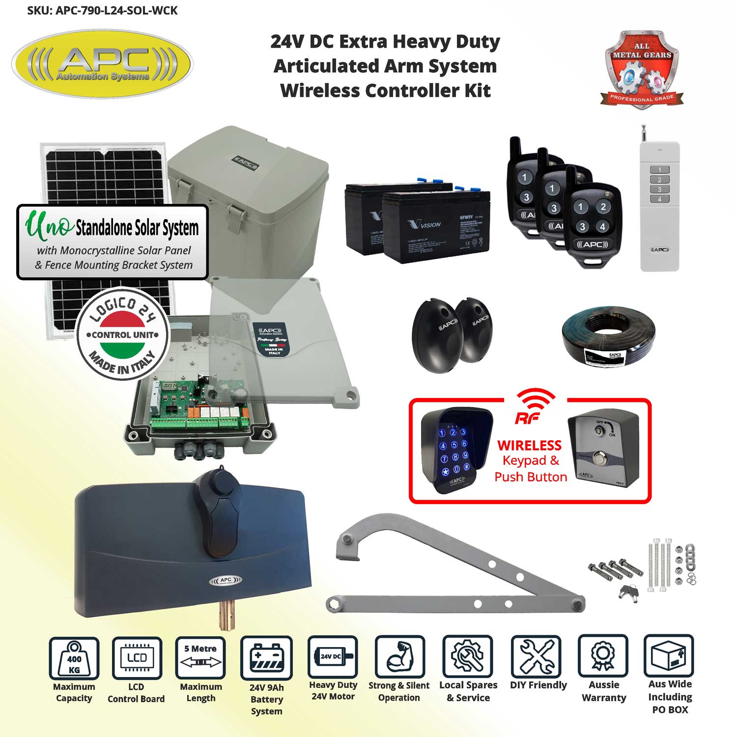 Solar Electric Gate Opener