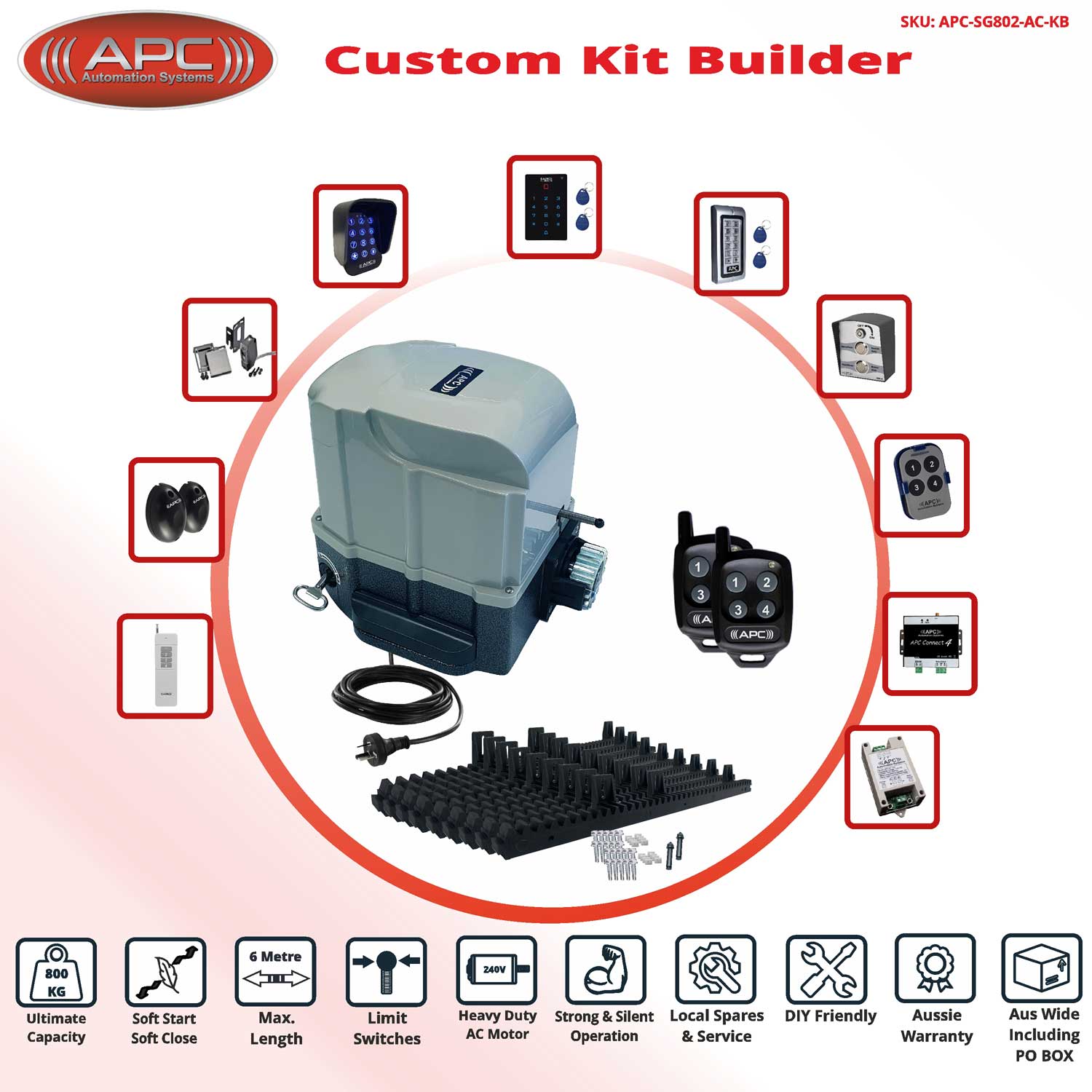 Sliding Electric Gate Automation System With Spring Limits - Sliding Gate Opener