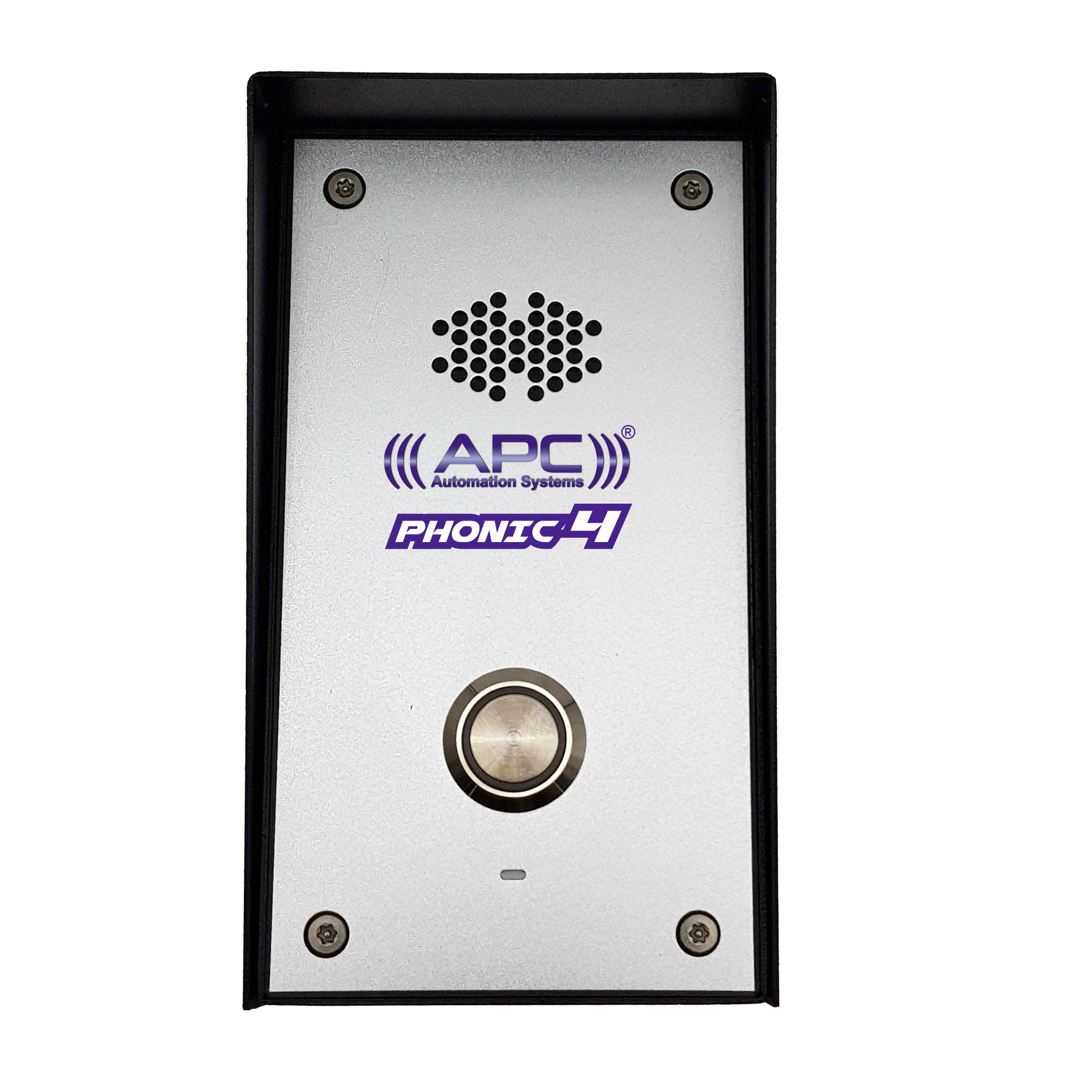 
APC PHONIC 4 GSM Audio Intercom Doorbell and Switch, 4G mobile communications system, controlling gates, authorized door access, switching on/off from your mobile phone.