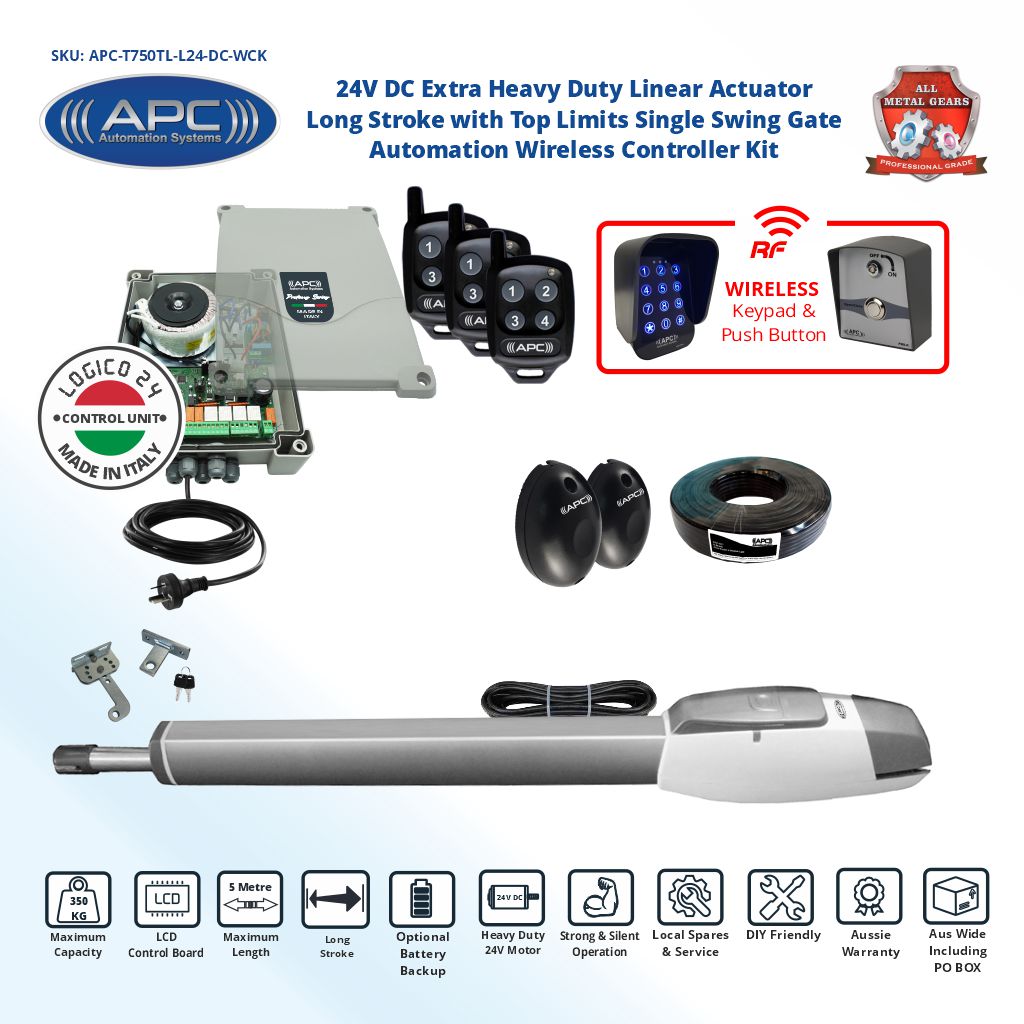 Swing Automatic Electric Gate Opener Wireless Access Controler Kit