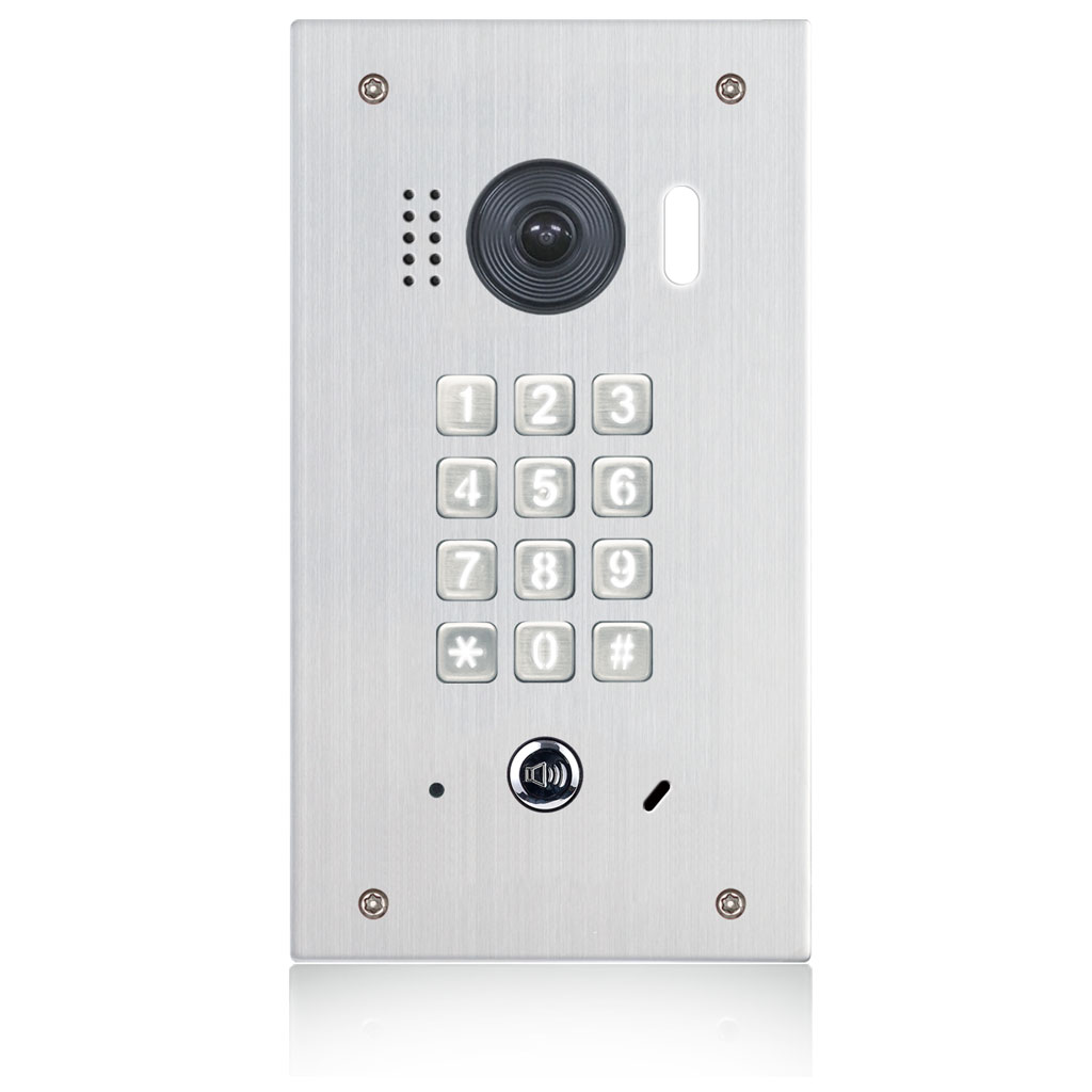 
Eyevision Two Wire Flush Mount Video Door Station. 2.0 Mega Pixel, 170° Super Wide Angle Video Keypad Outdoor Station