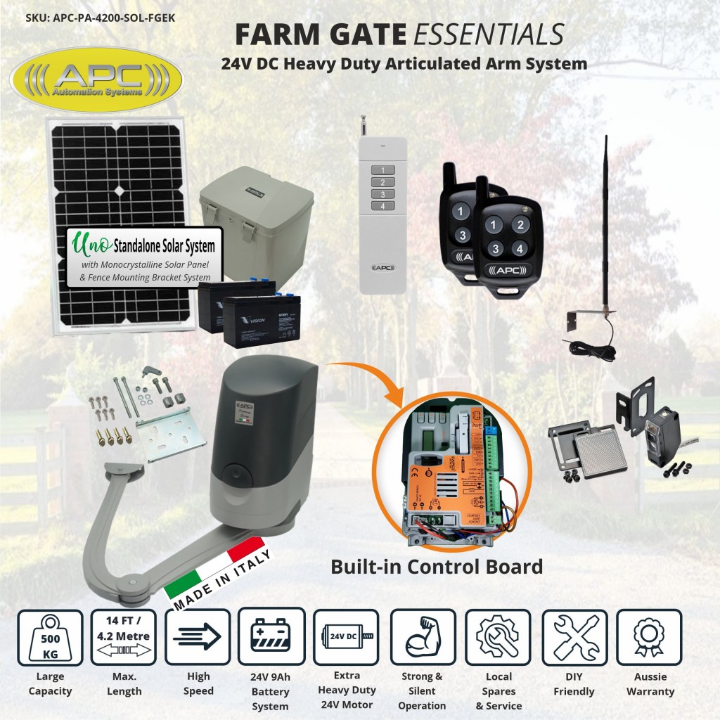 Electric Gate, Automatic Gate, Farm Gate, Solar Gate, Electronic Gate, Solar Electric Farm Gate Opener, Single Swing Solar Powered Farm Gate Opener, Single Swing Solar Powered Automatic Farm Gate