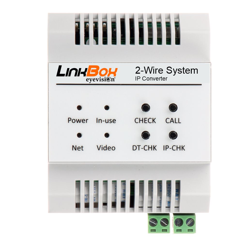 
Eyevision LinkBox - 2 Wire Video Intercom IP Converter - IPG Gateway - Memory and Divert Module | Compatible with the Two Wire Intercom Systems