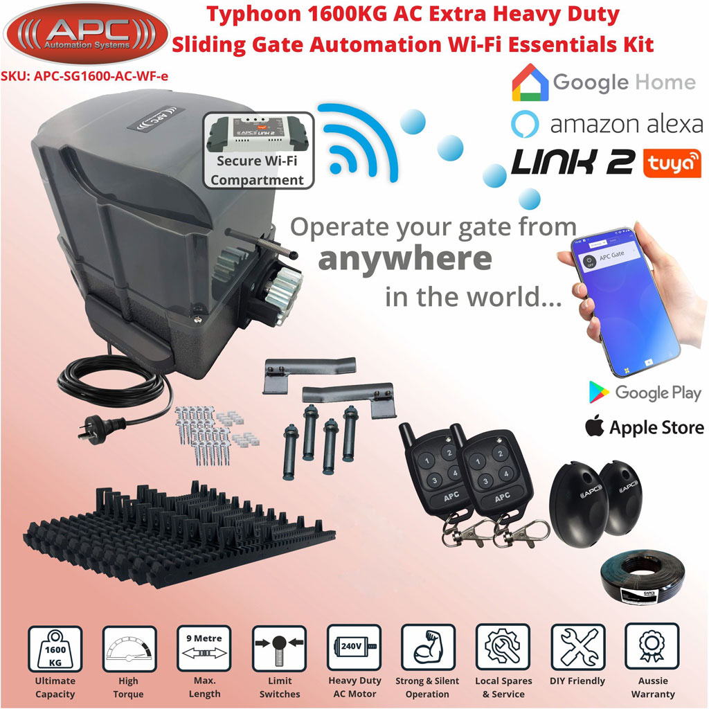 Sliding Electric Gate Automation System With Spring Limits - Sliding Gate Opener