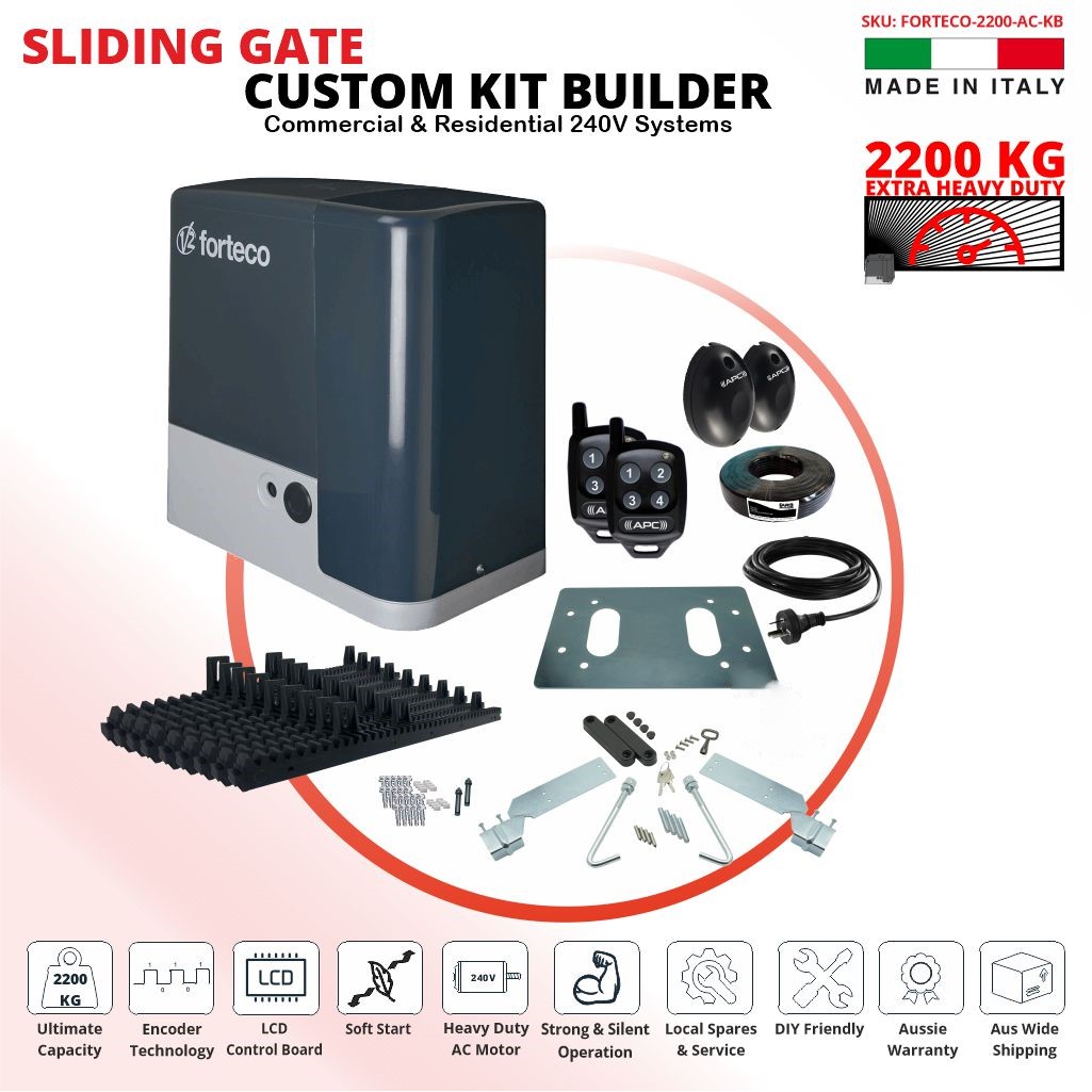 Automatic Electric Sliding Gate Kit Extra Heavy Duty FEATURE RICH Sliding Gate Opener Kit