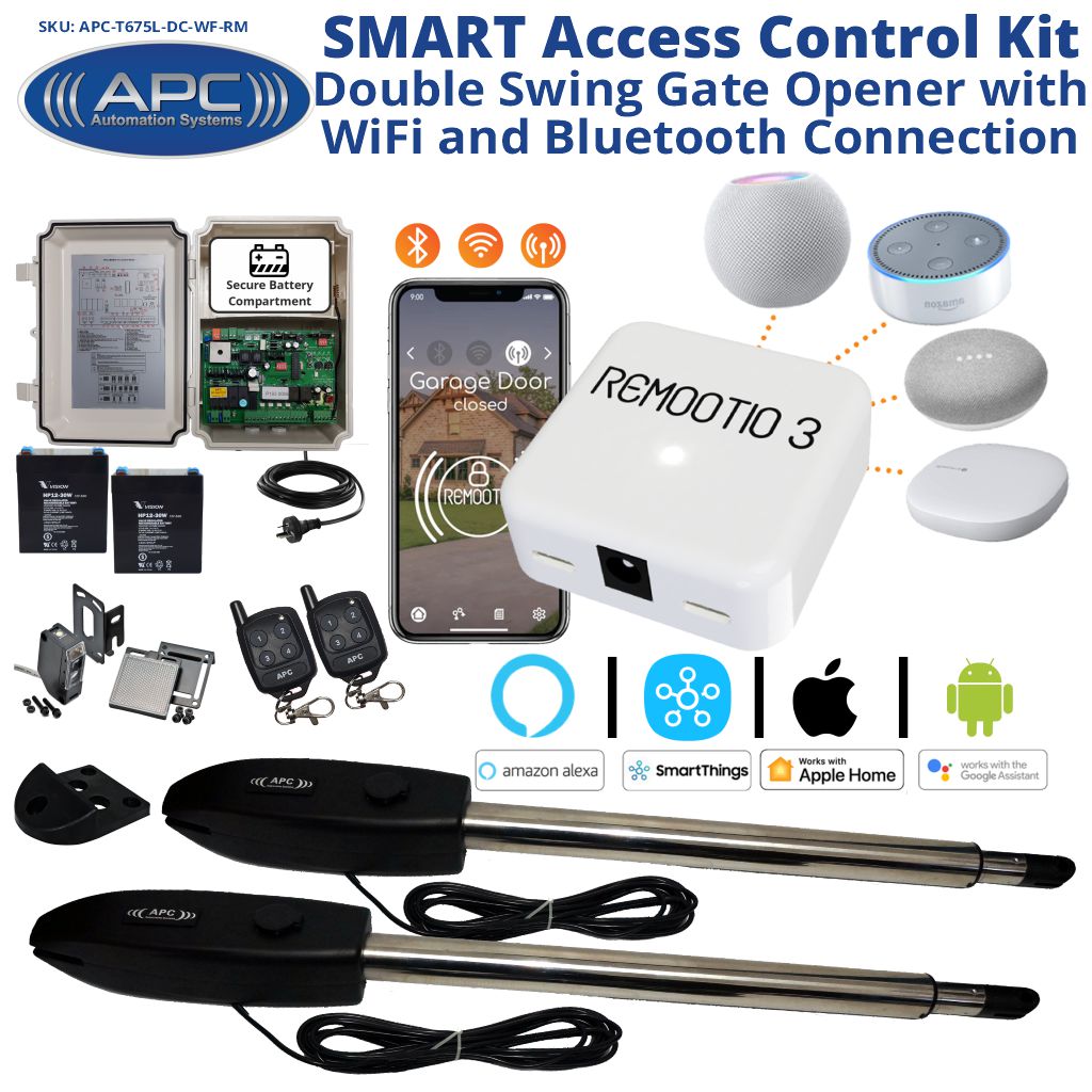 Double Swing Gate Automation Smart Access Control System