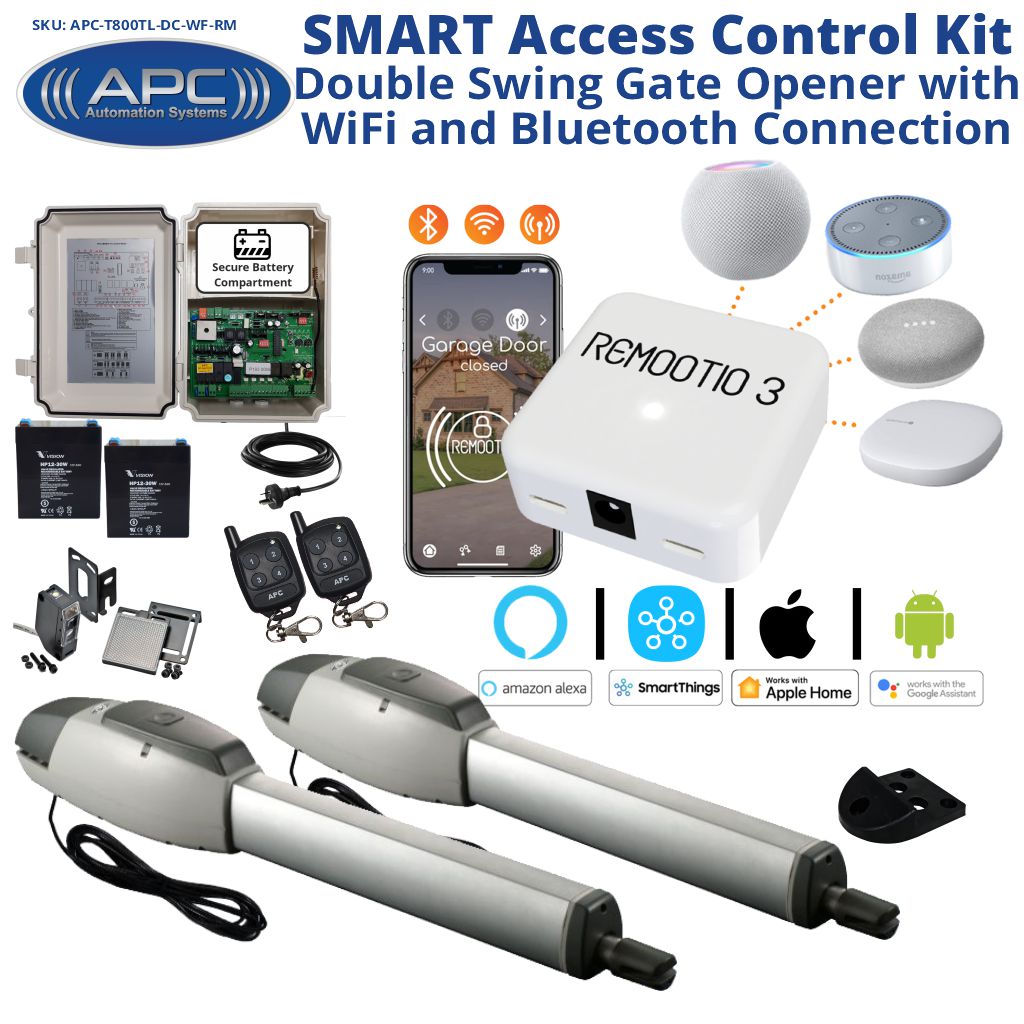 Double Swing Gate Automation Smart Access Control System