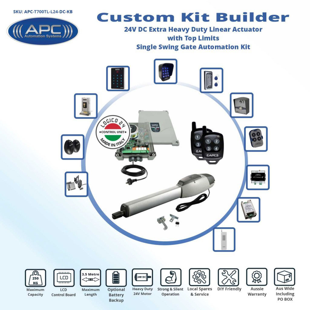 Single Swing Automatic Electric Gate Opener Kit