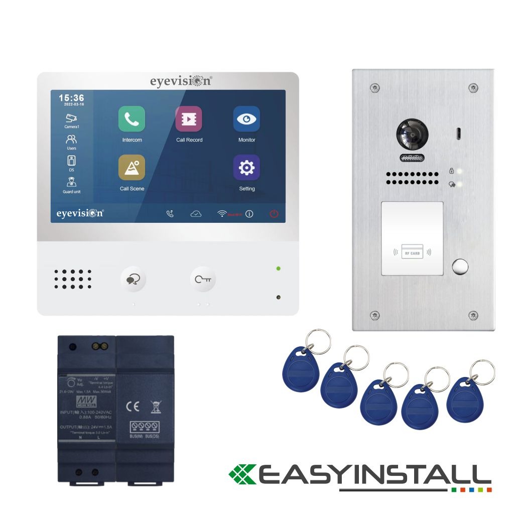 Eyevision® EasyInstall Two-Wire Video Intercom System