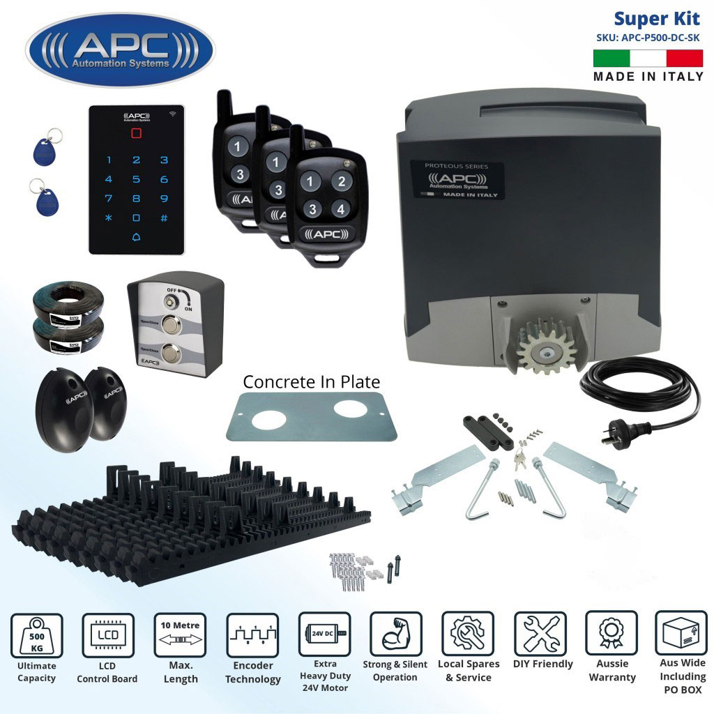 Electric Sliding Gate Opener Extra Heavy Duty Automatic Sliding Gate Opener Super Kit with Encoder System