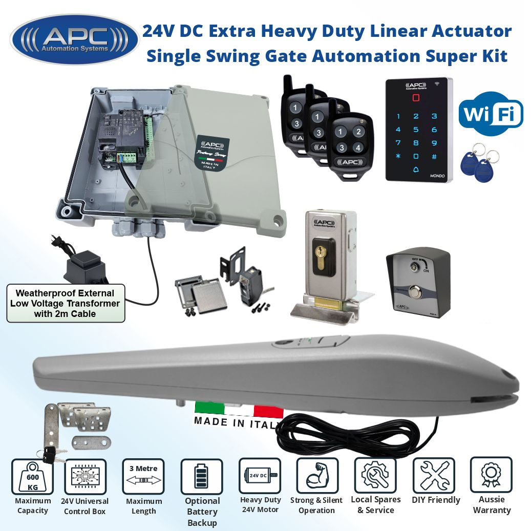Automatic Electric Swing Gate Opener, Remote Controls, Automatic Motorized Gate Automation System DIY Kit.