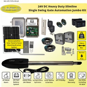 Single Swing Solar Electric Gate Opener