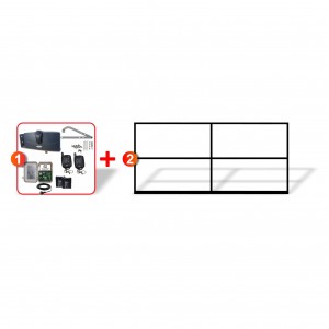 3.5m Frame + Extra Heavy Duty Articulated Automation System, Gate and Gate Opener Combo