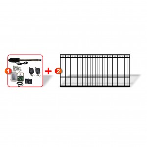 3m Ring Top Gate with easy to install Linear Actuator Automation System, Gate and Gate Opener Combo