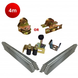 4m Complete Standard Sliding Gate Hardware Kit