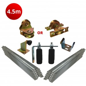 4.5m Complete Standard Sliding Gate Hardware Kit