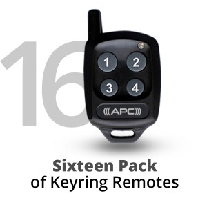 16 Pack of APC Keyring Remotes